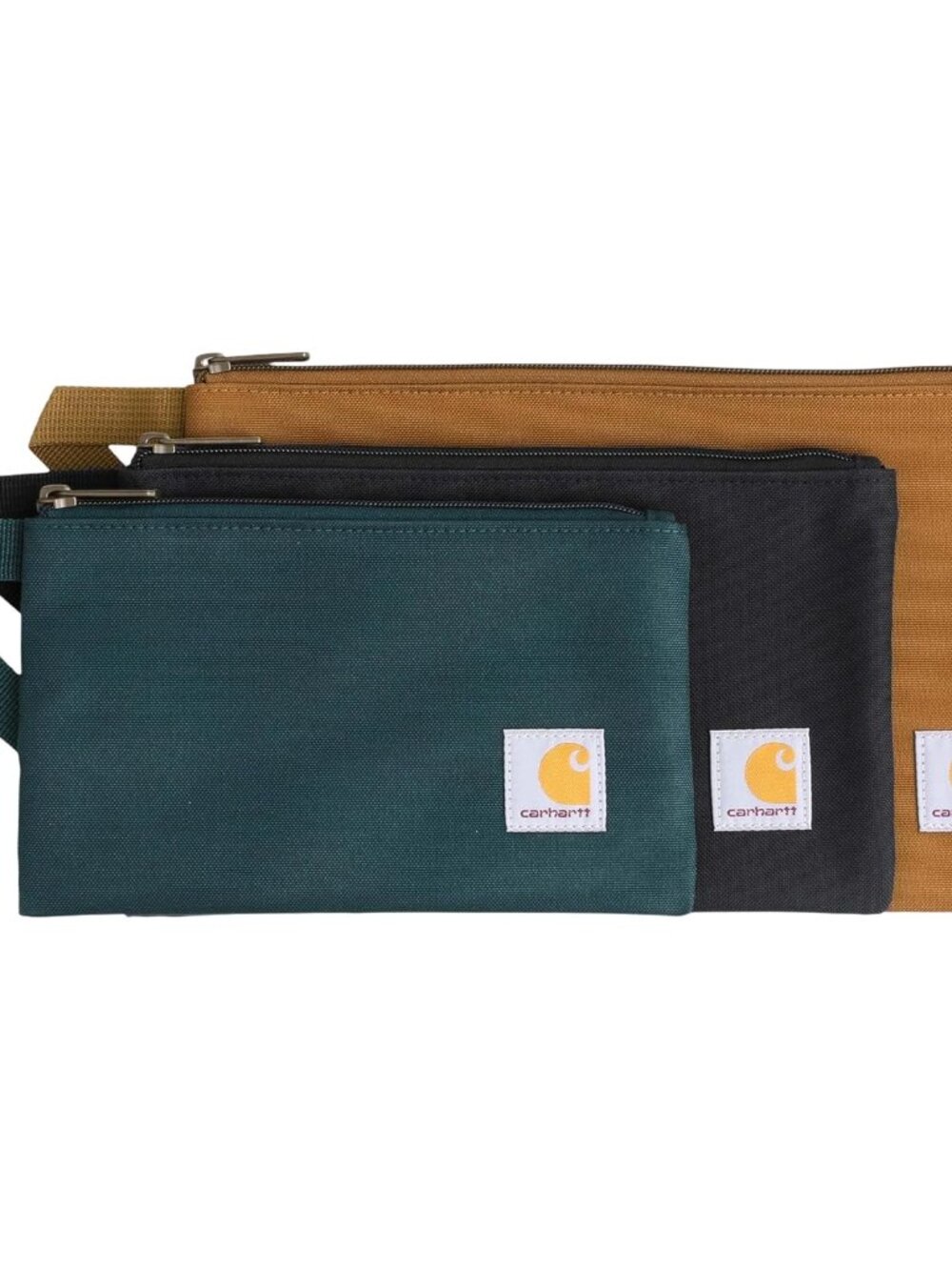 Utility Multi-Size Pouch Set Brown/Black/Greenstone